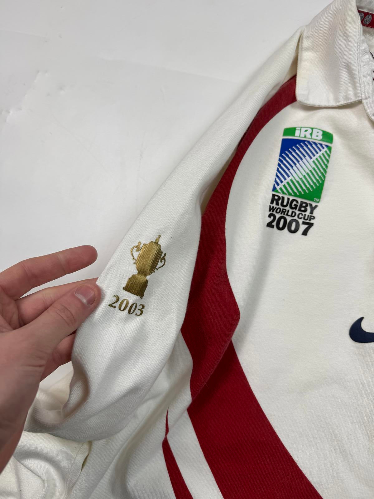 Vintage England rugby world cup 2007 Nike rugby shirt (L)