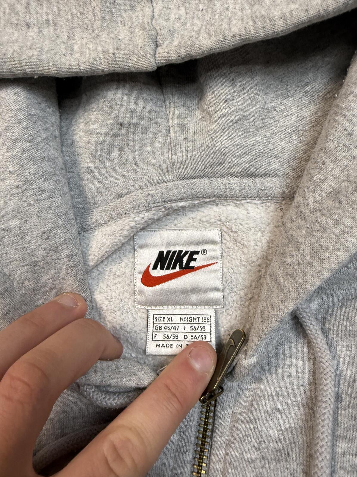 Vintage 90s Nike full zip hoodie (XL)