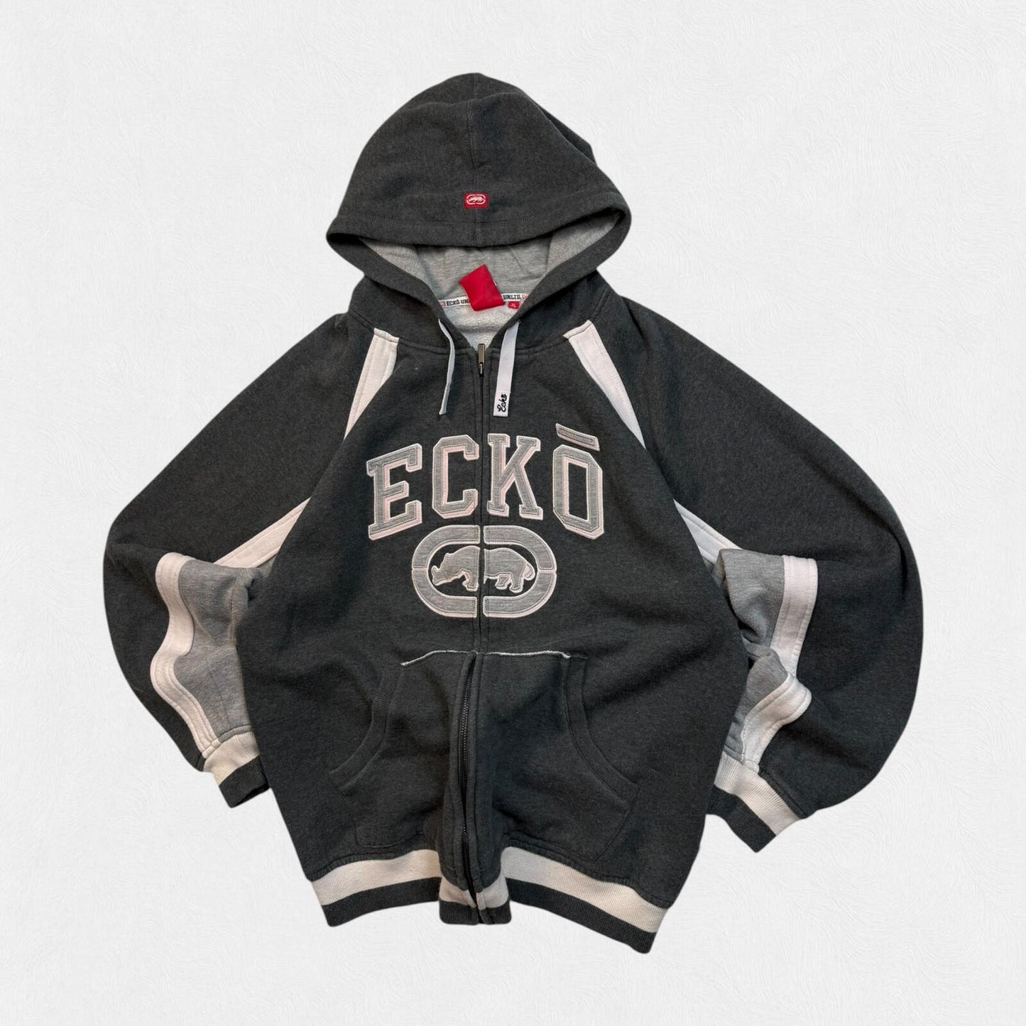 Vintage Y2K Ecko Unltd full zip hip hop hoodie (XL)