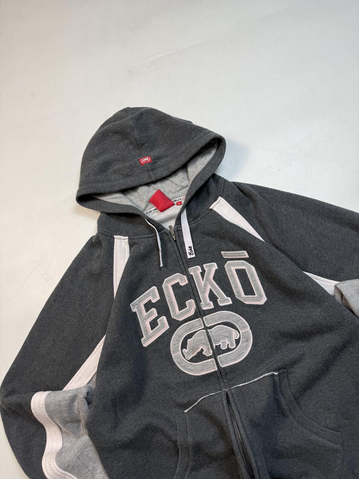 Vintage Y2K Ecko Unltd full zip hip hop hoodie (XL)