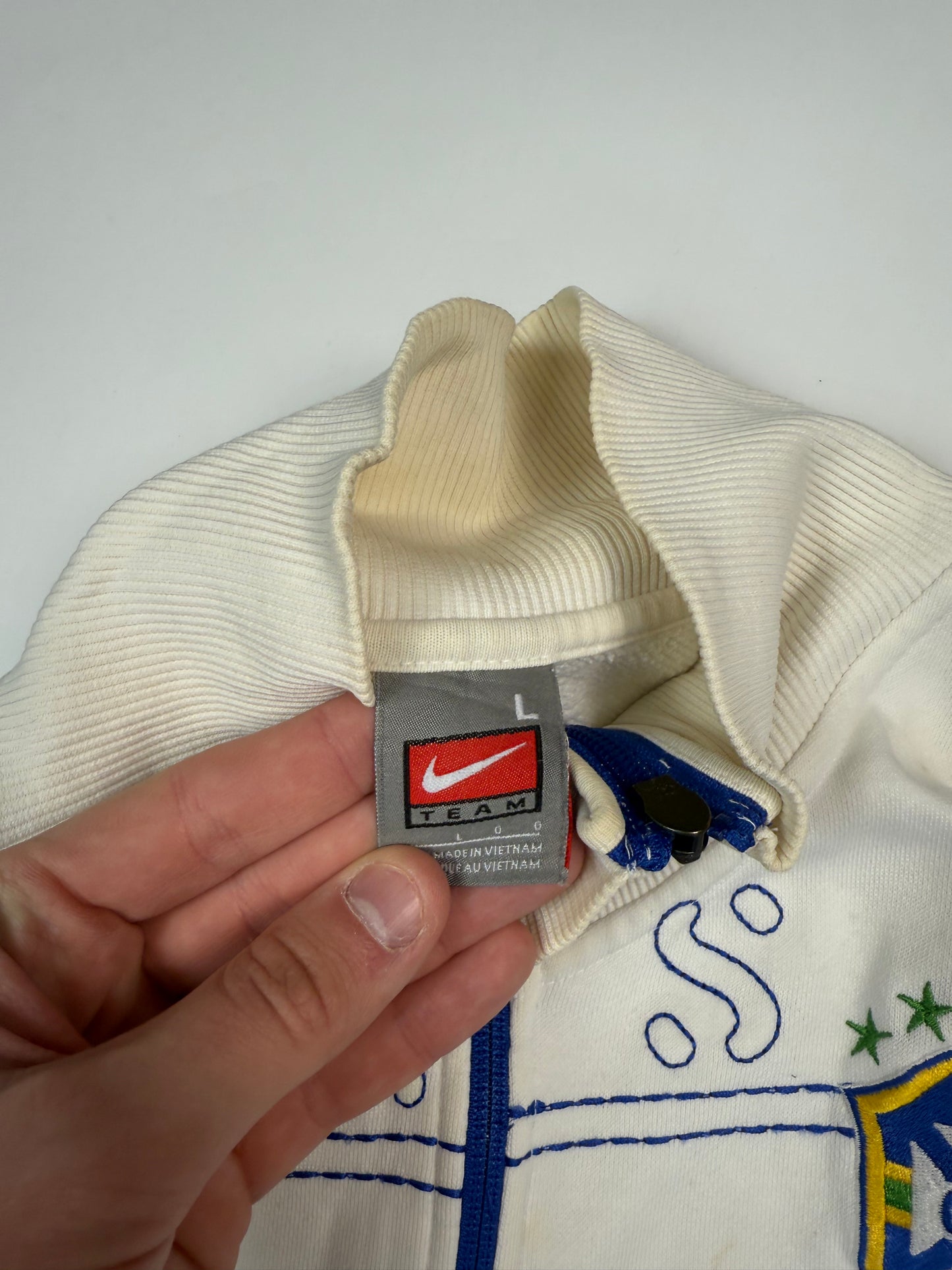 Vintage Brazil Nike 2007 football track top (L)