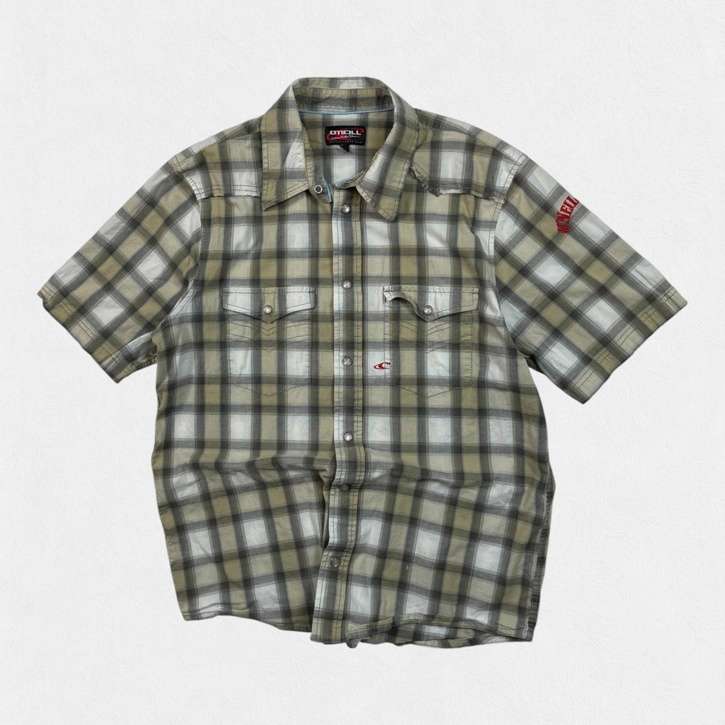Vintage Y2K O’Neill checkered short sleeve shirt (M)
