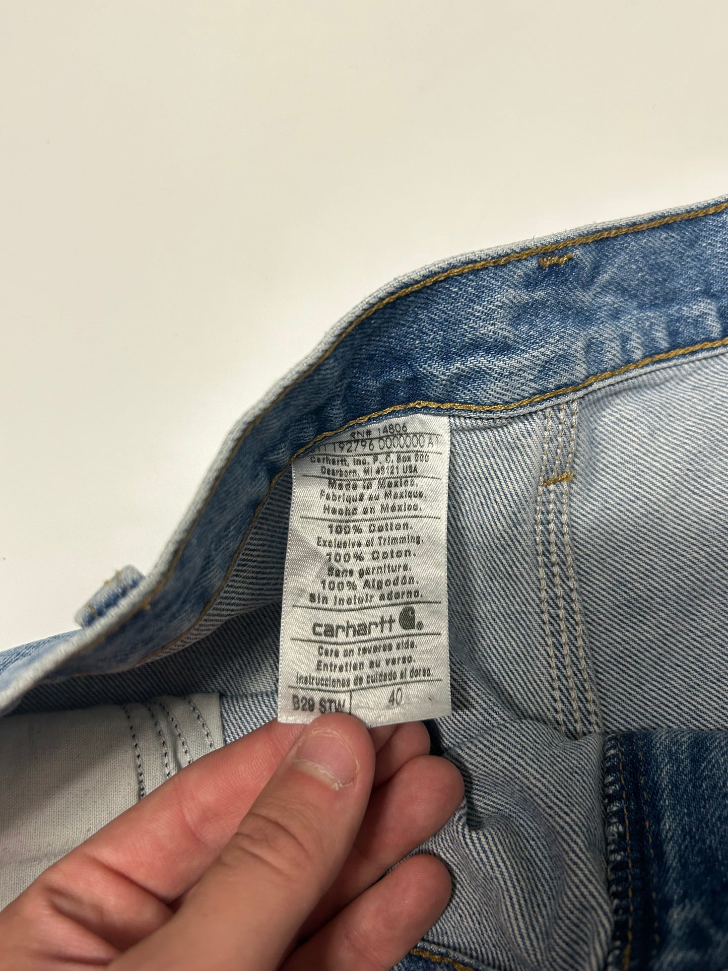 Vintage Carhartt baggy carpenter jorts (W40)