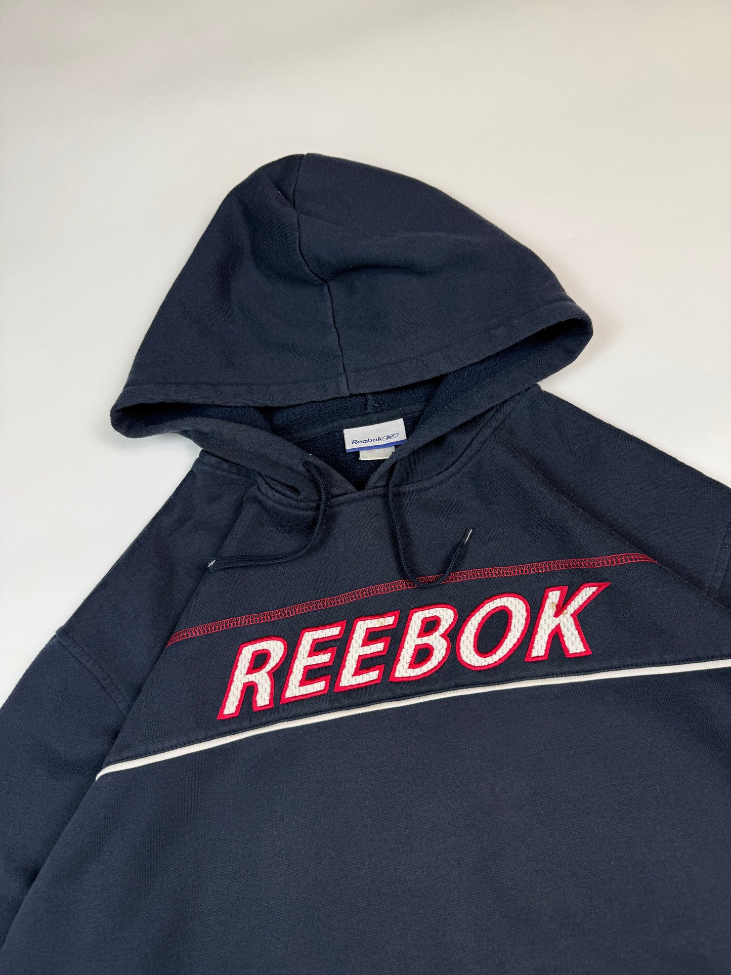 Vintage Reebok spell out hoodie (L)