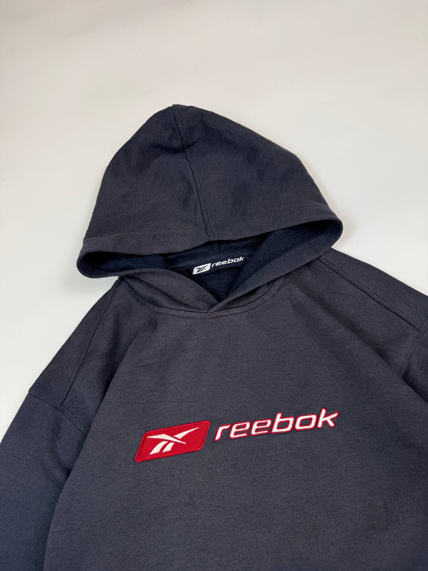 Vintage Reebok spell out hoodie (XS)