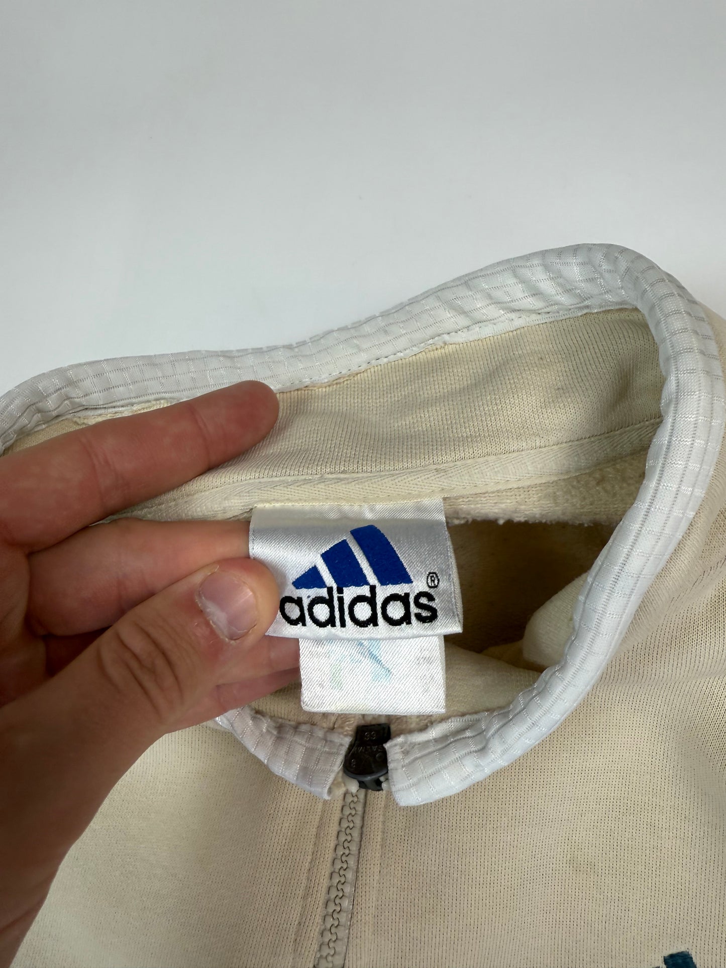 Vintage 90s Adidas quarter zip sweatshirt (M)