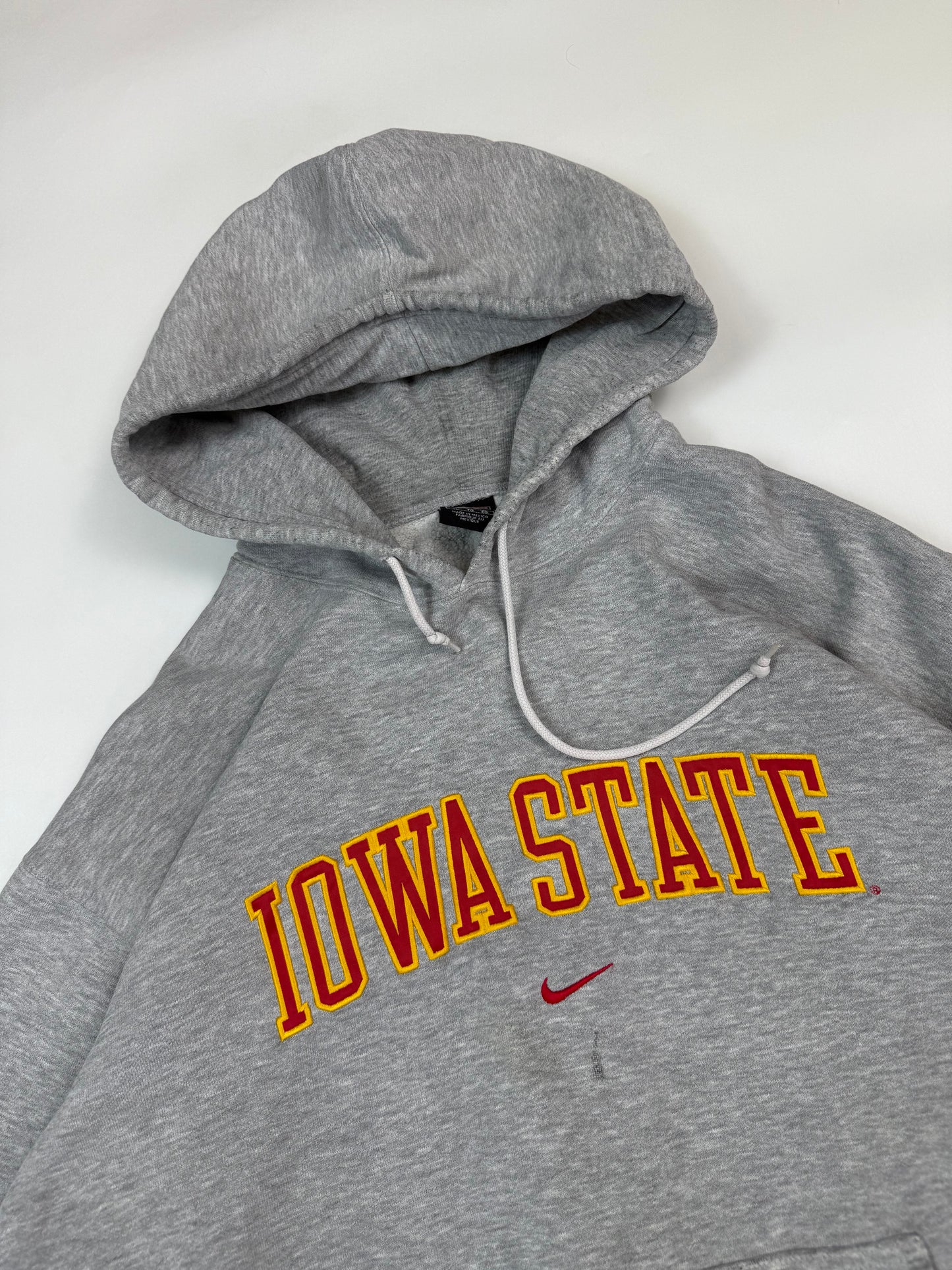Vintage 90s Nike Iowa state centre swoosh hoodie (XL)