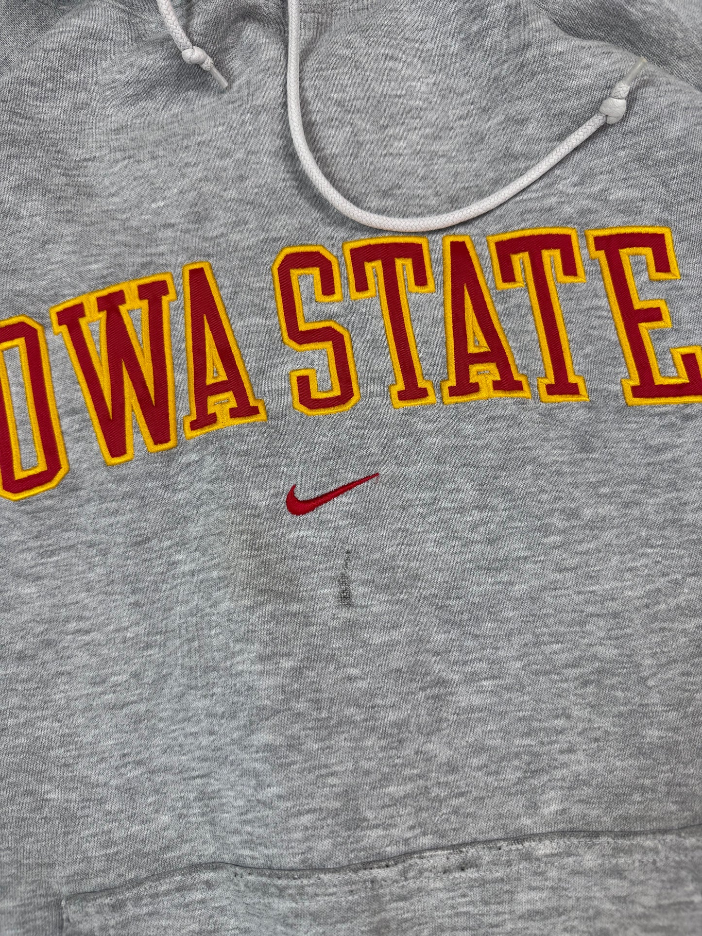 Vintage 90s Nike Iowa state centre swoosh hoodie (XL)