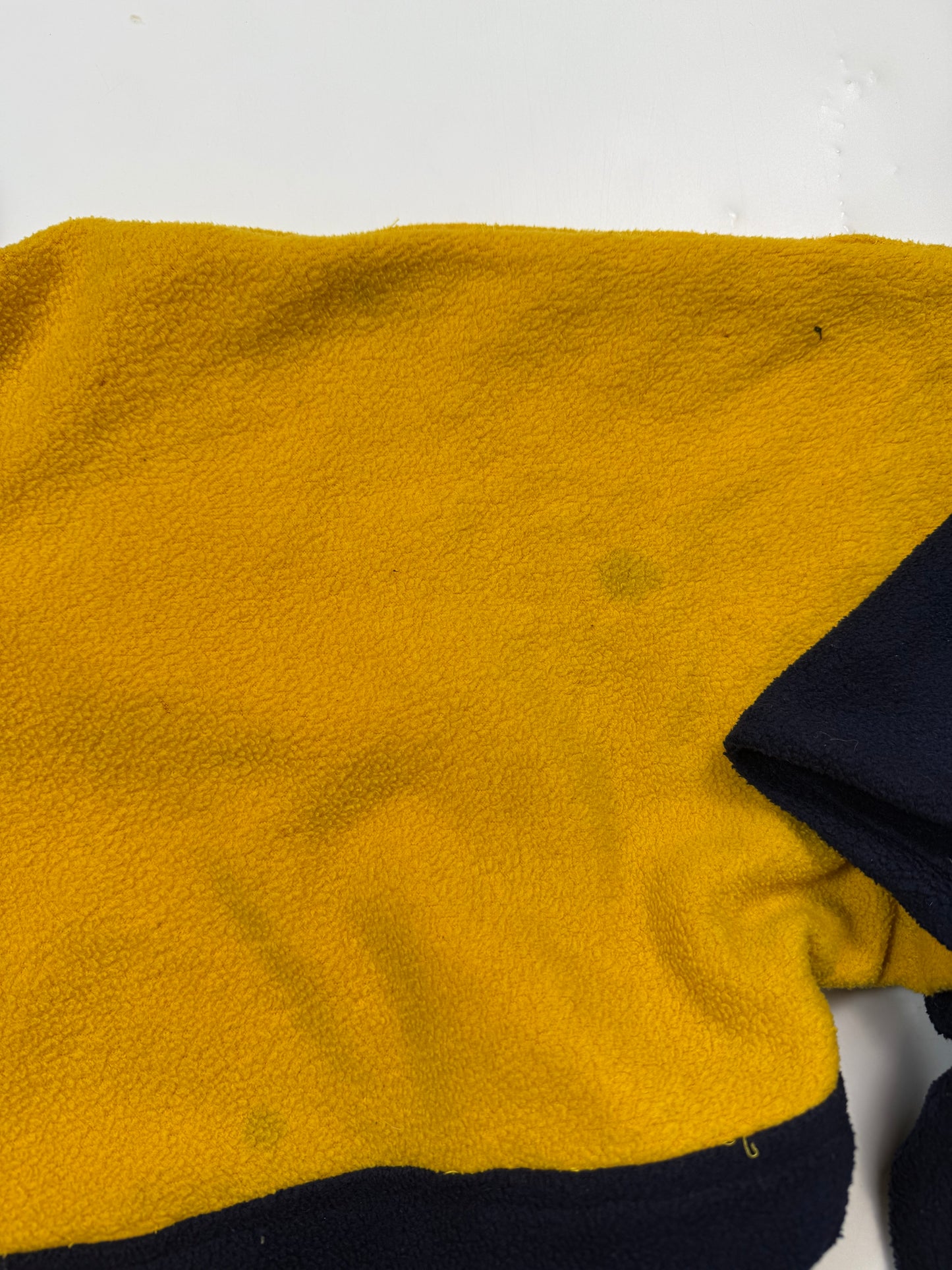 Vintage 90s Adidas spell out quarter zip fleece (XL)