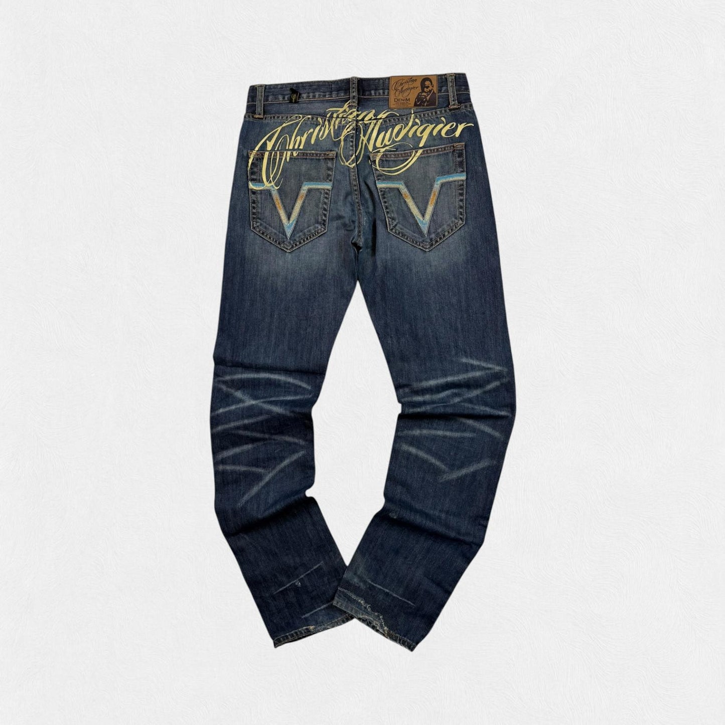 Vintage Christian Audigier baggy hip hop jeans (W34)
