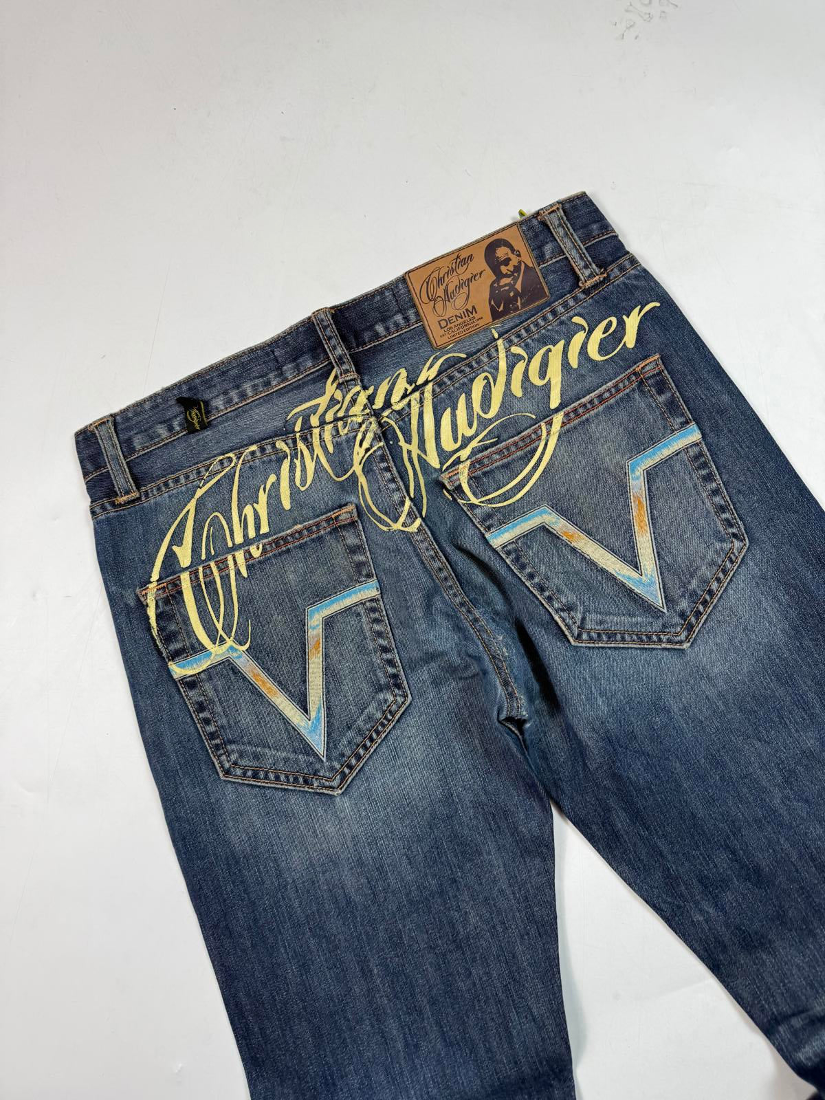Vintage Christian Audigier baggy hip hop jeans (W34)