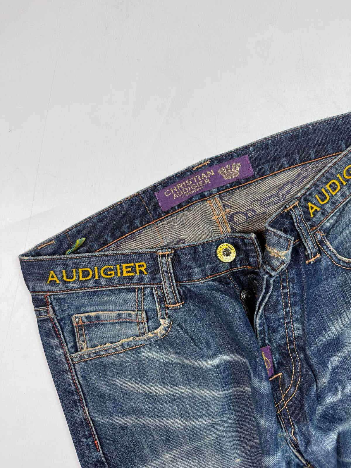 Vintage Christian Audigier baggy hip hop jeans (W34)