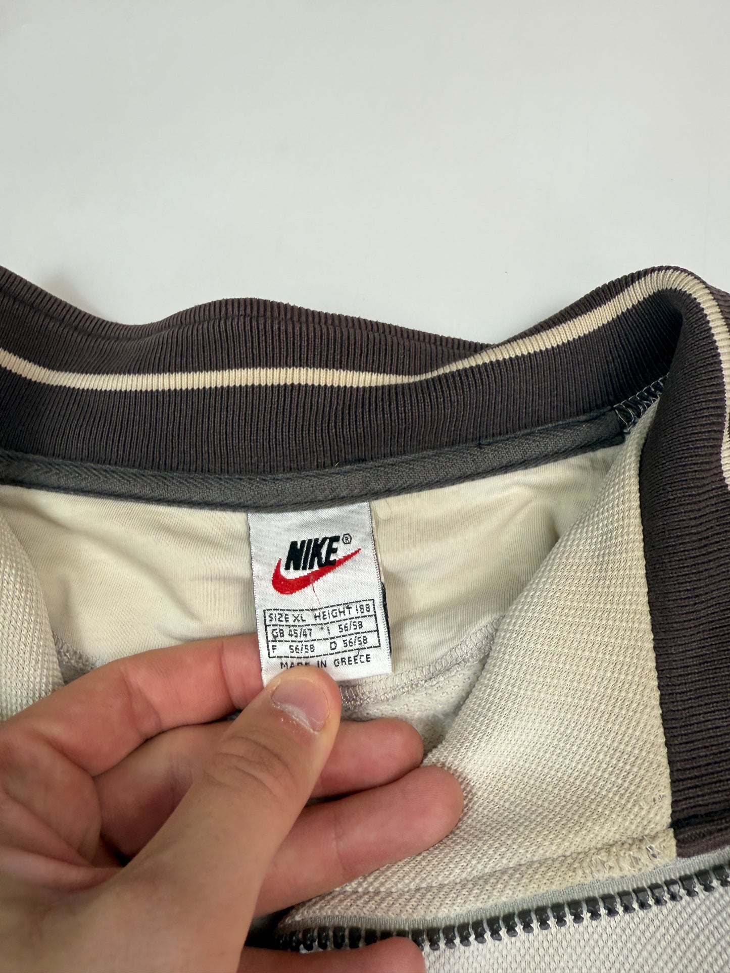 Vintage 90s Nike centre swoosh quarter zip sweatshirt (XL)