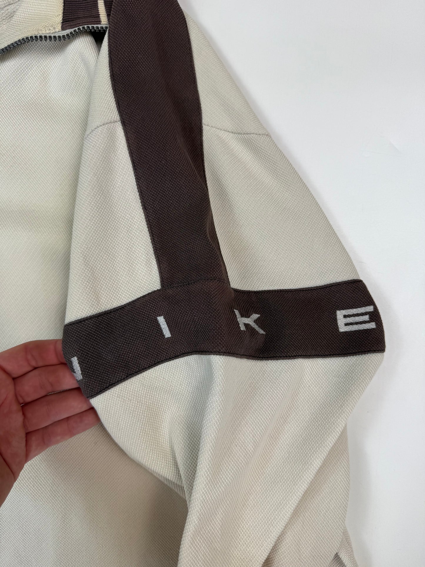 Vintage 90s Nike centre swoosh quarter zip sweatshirt (XL)