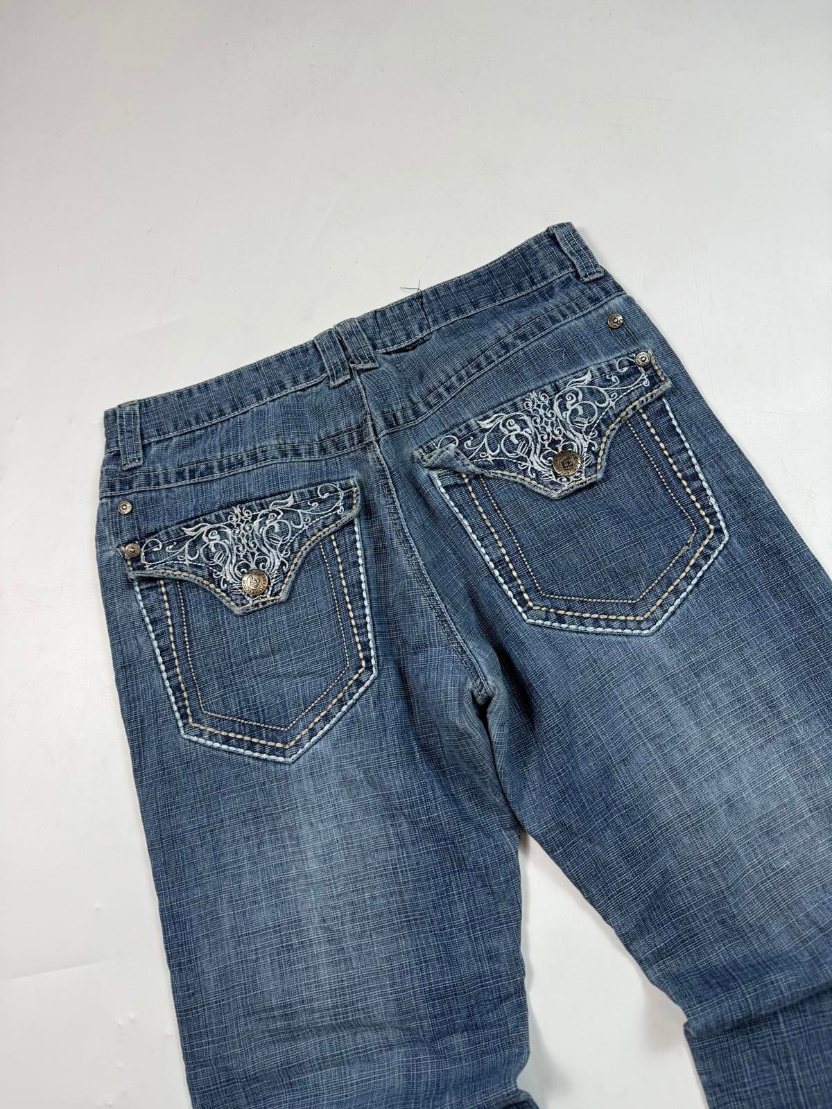 Vintage y2k baggy hip hop jeans (W34)