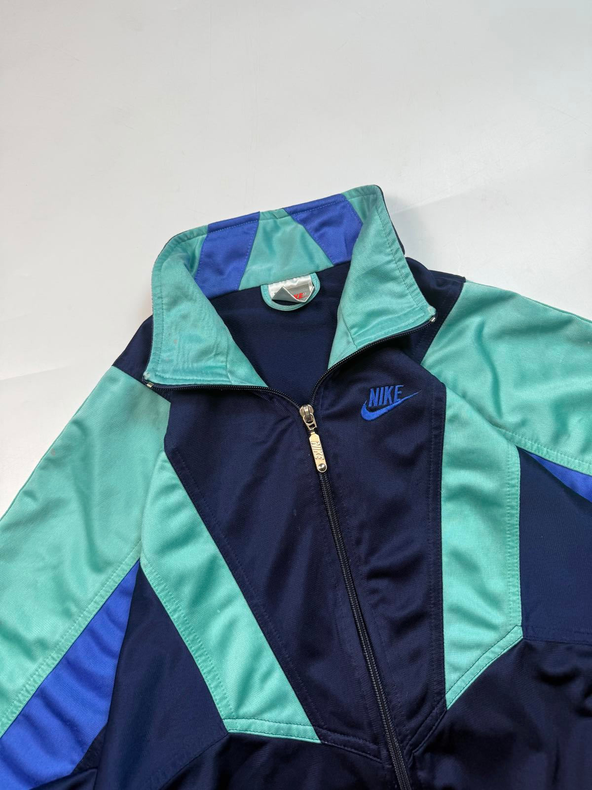 Vintage 90s Nike colour block track jacket (M)