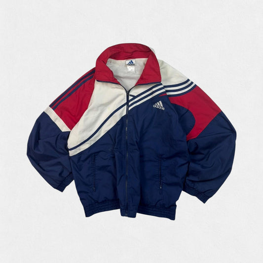 Vintage 90s adidas colour block track jacket (L)