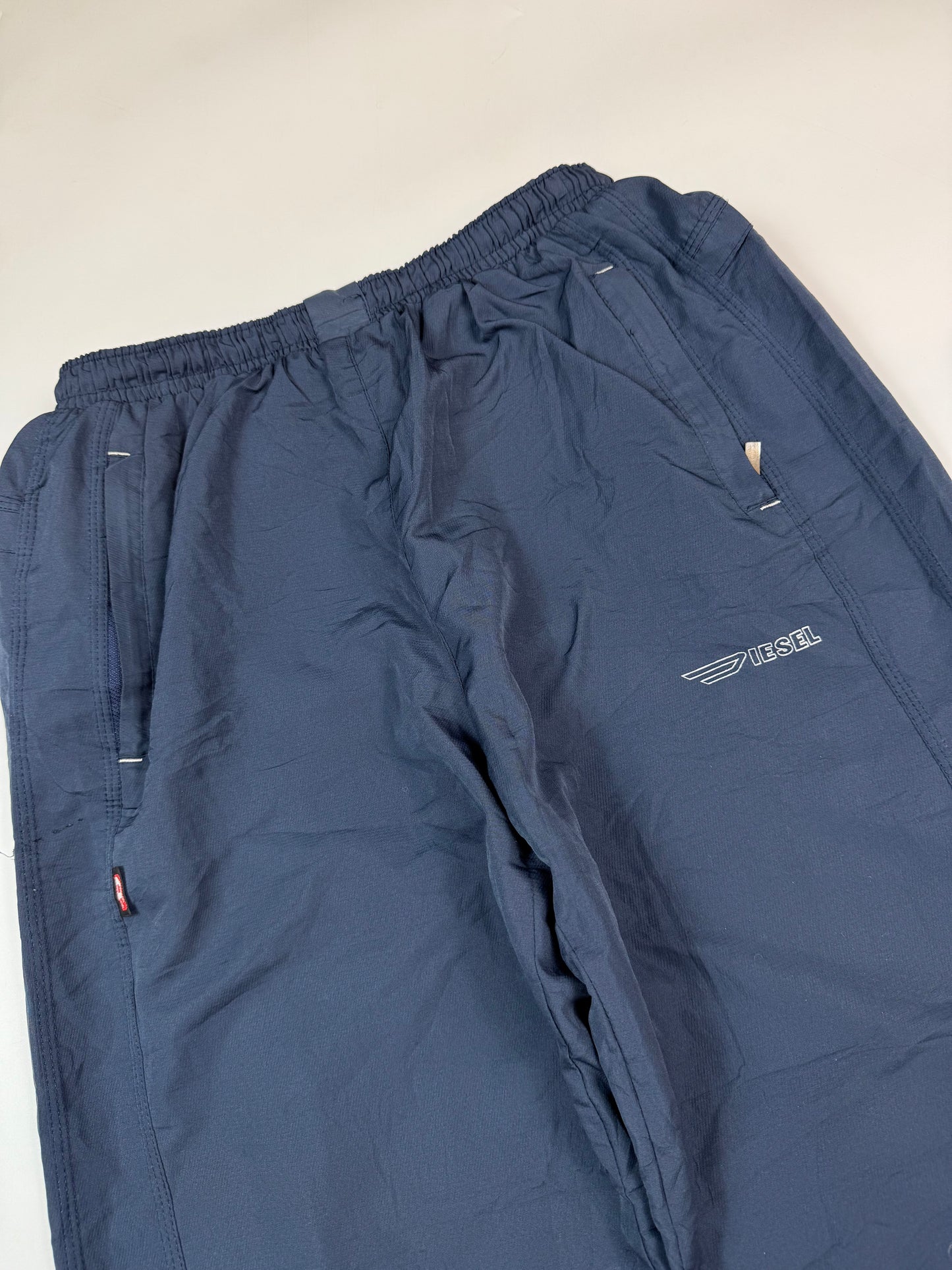 Vintage Diesel spell out baggy track pants (L)