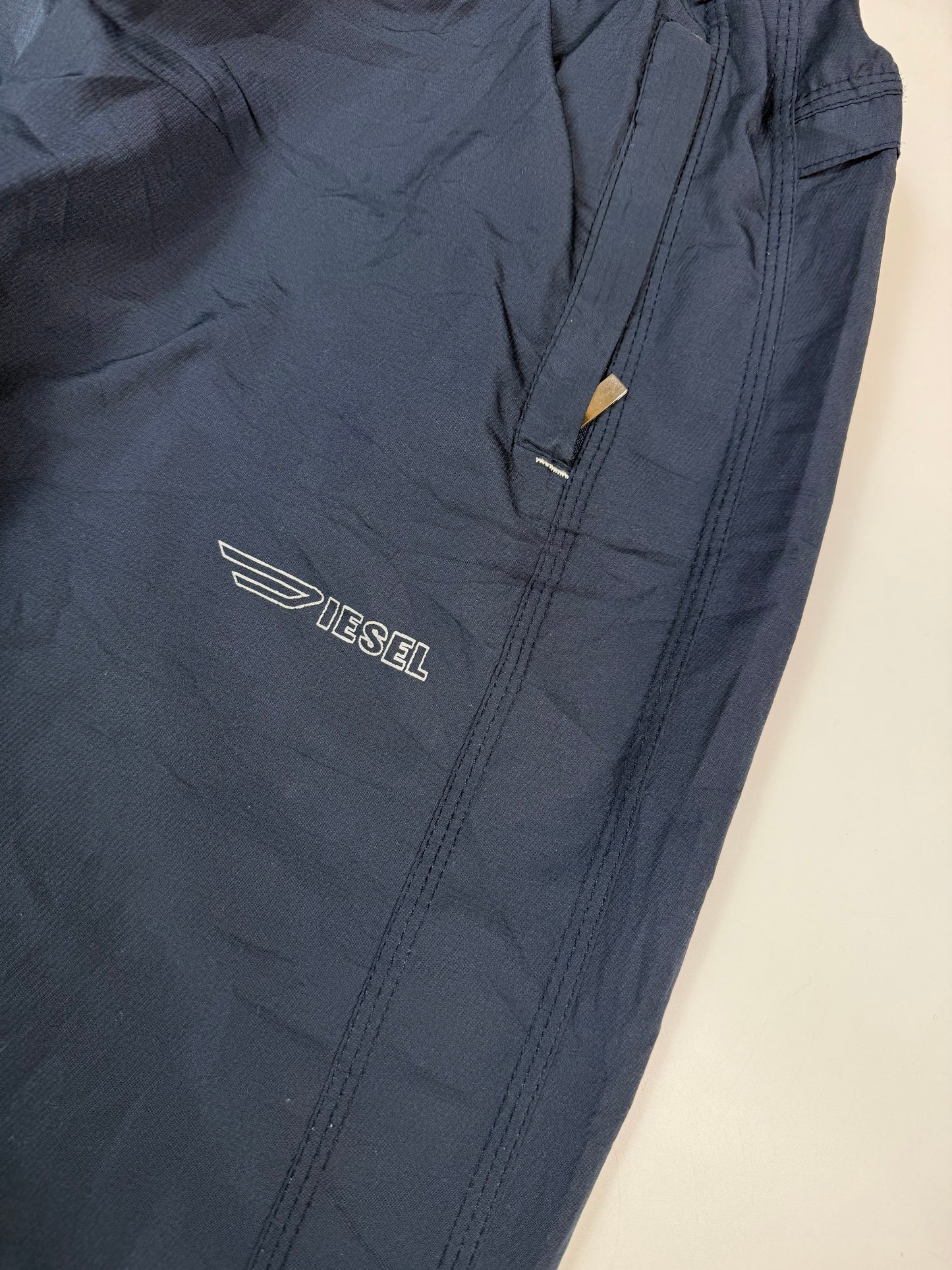 Vintage Diesel spell out baggy track pants (L)