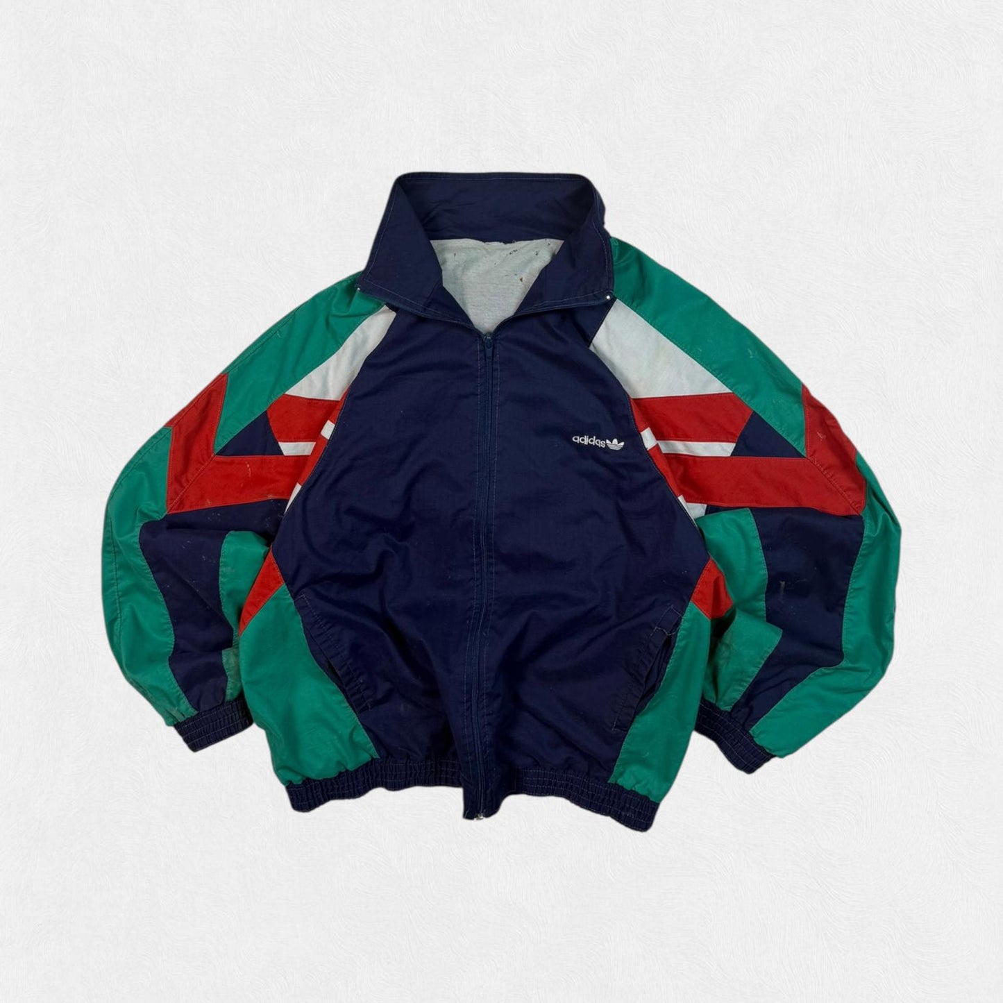Vintage 80s adidas originals abstract track jacket (M)