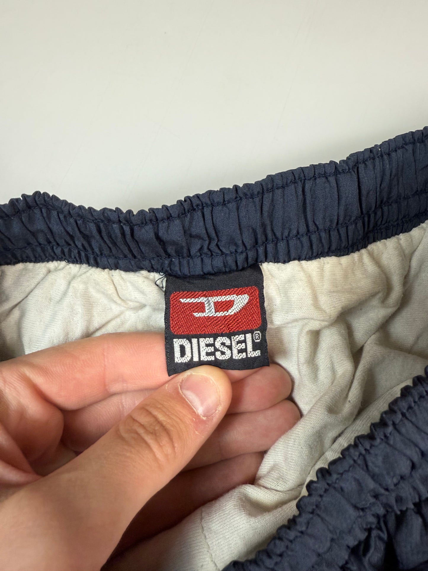 Vintage Diesel spell out baggy track pants (L)