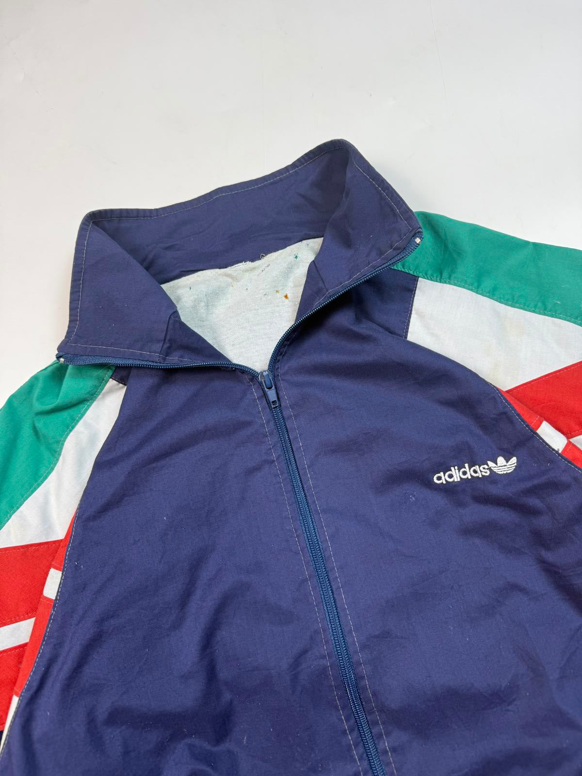 Vintage 80s adidas originals abstract track jacket (M)