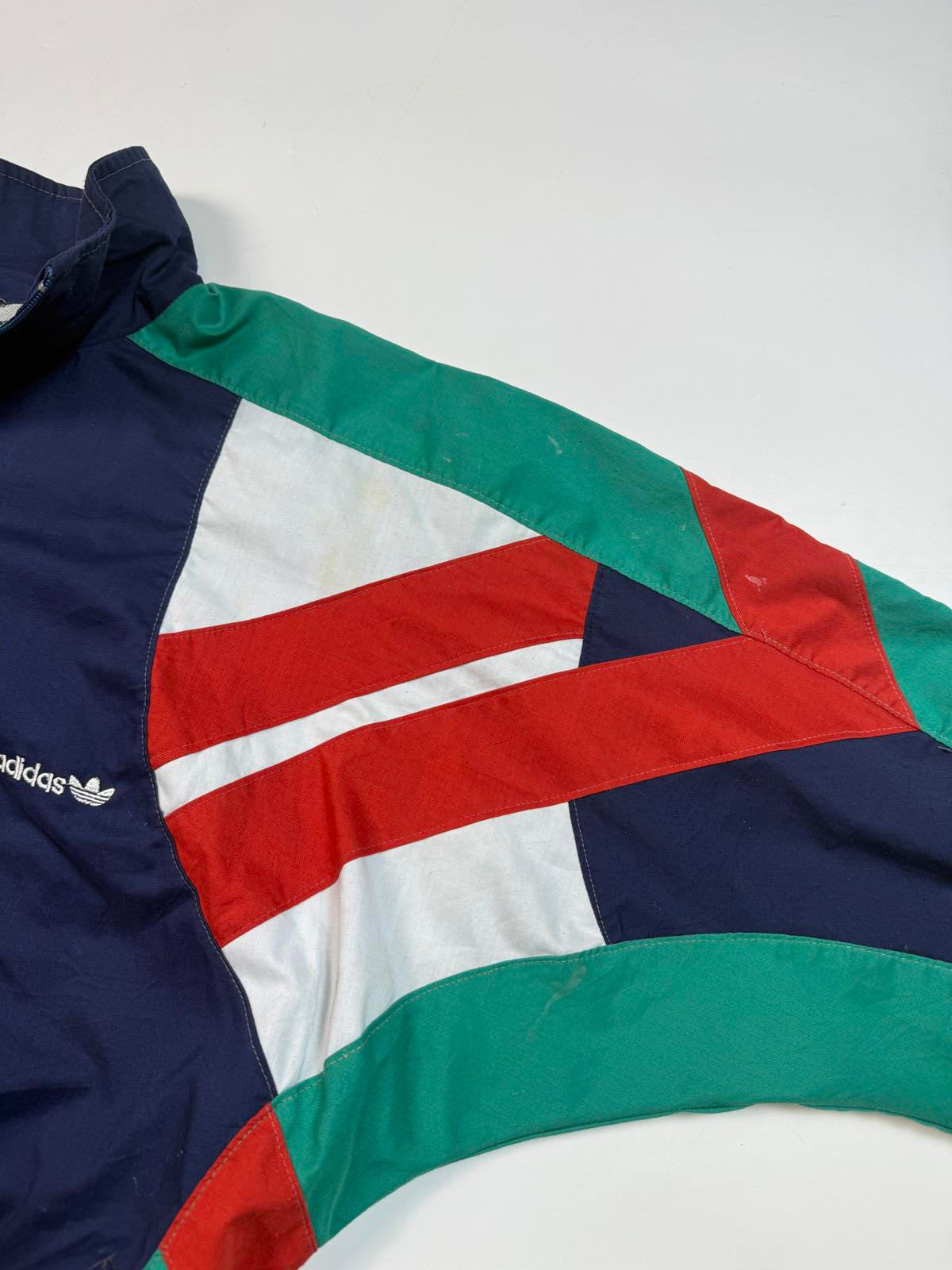 Vintage 80s adidas originals abstract track jacket (M)