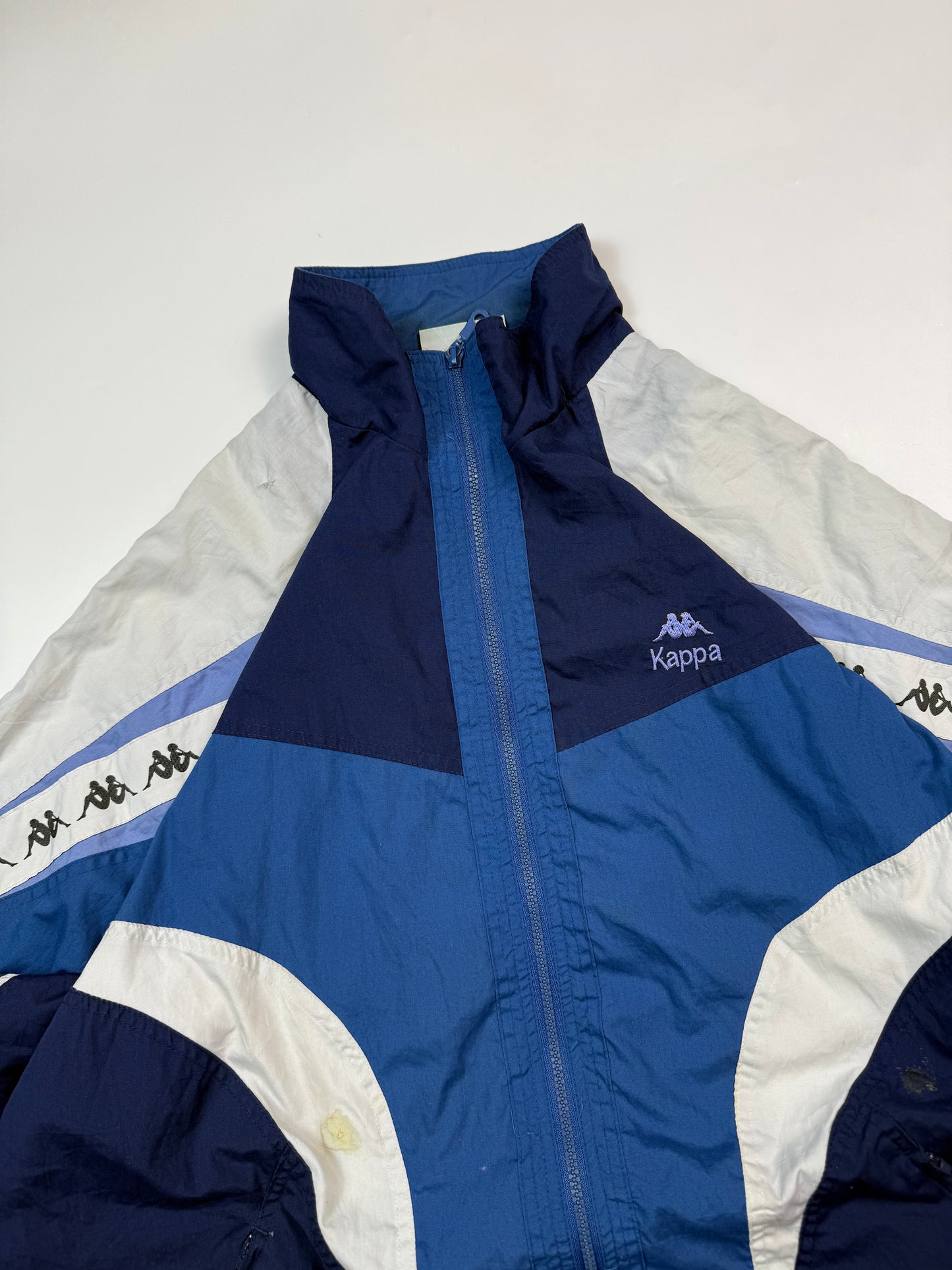 Vintage 90s Kappa colour block track jacket (XL)