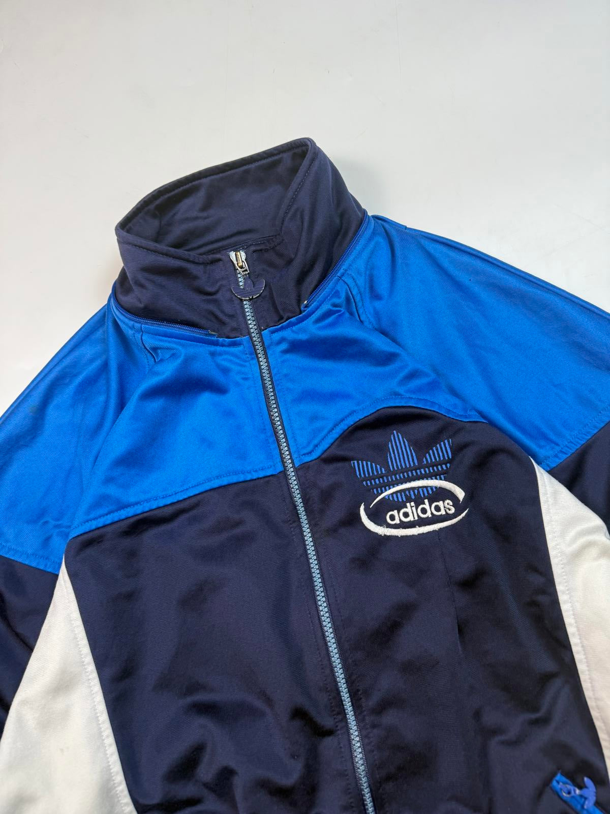 Vintage 90s adidas originals colour block track jacket (L)