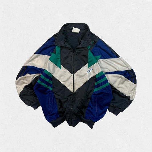 Vintage 90s adidas originals colour block track jacket (L)