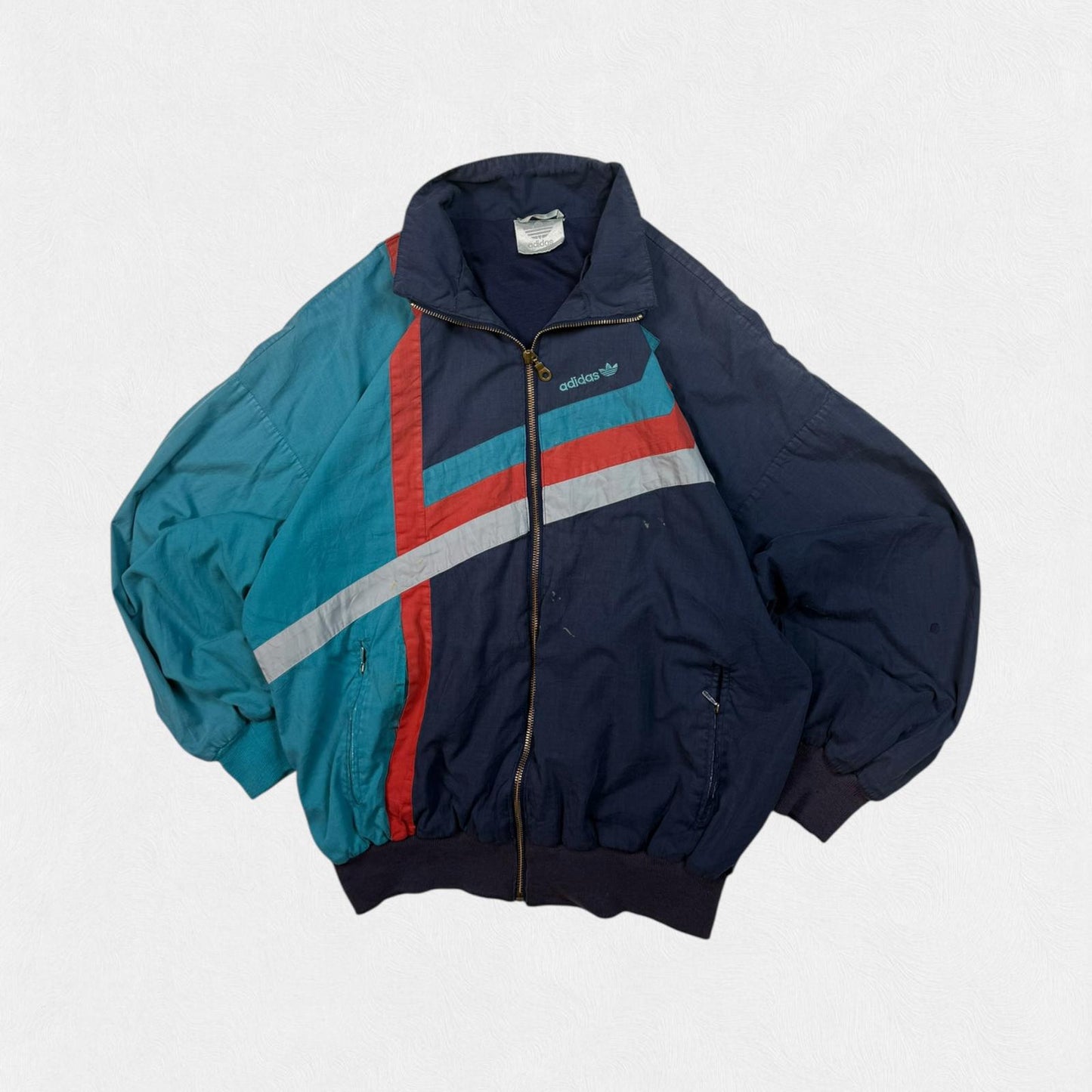 Vintage 90s adidas originals abstract track jacket (L)