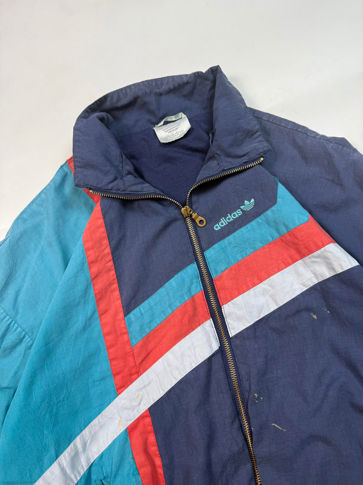 Vintage 90s adidas originals abstract track jacket (L)