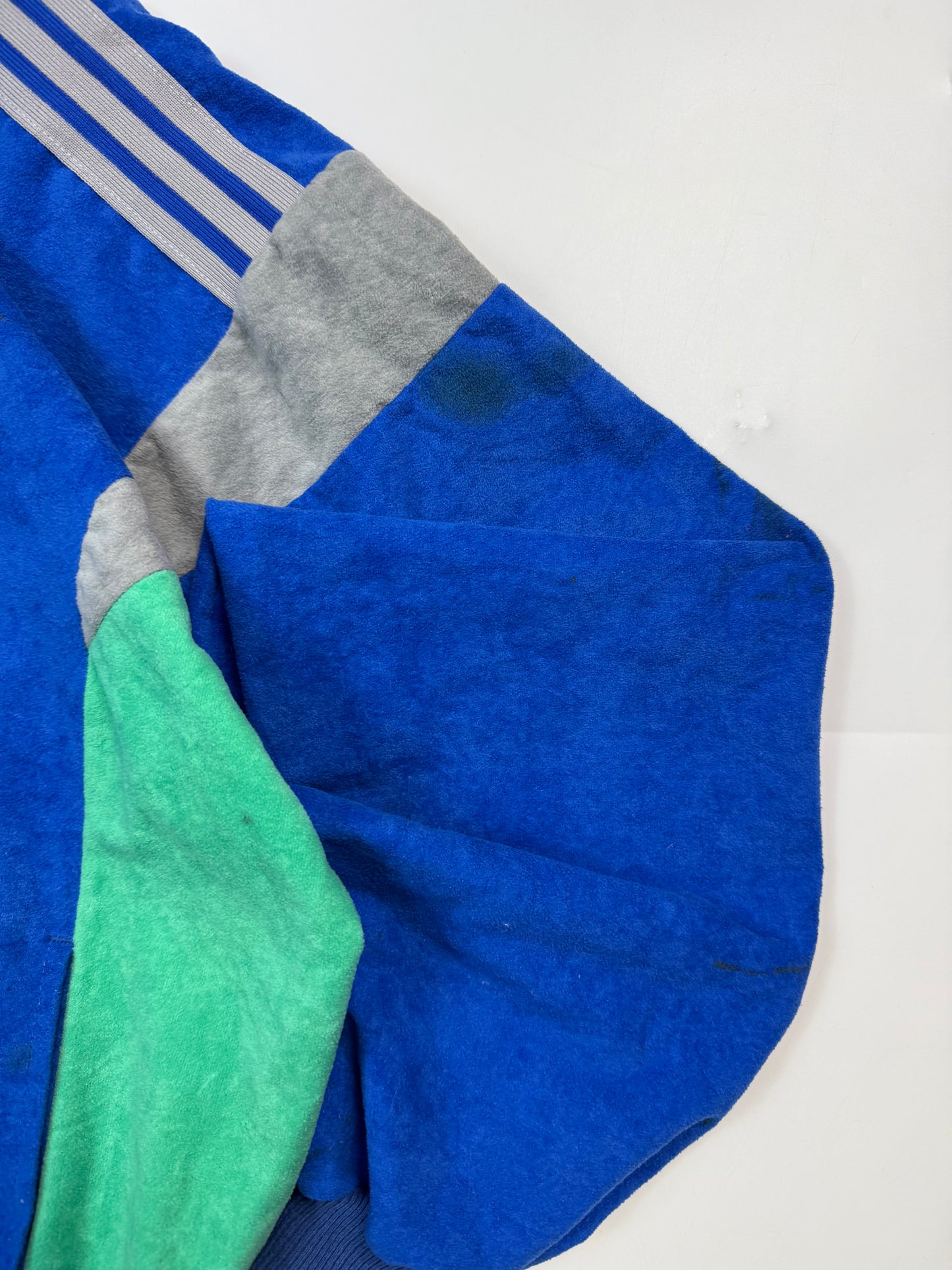 Vintage 80s Adidas Originals velour track top (S)