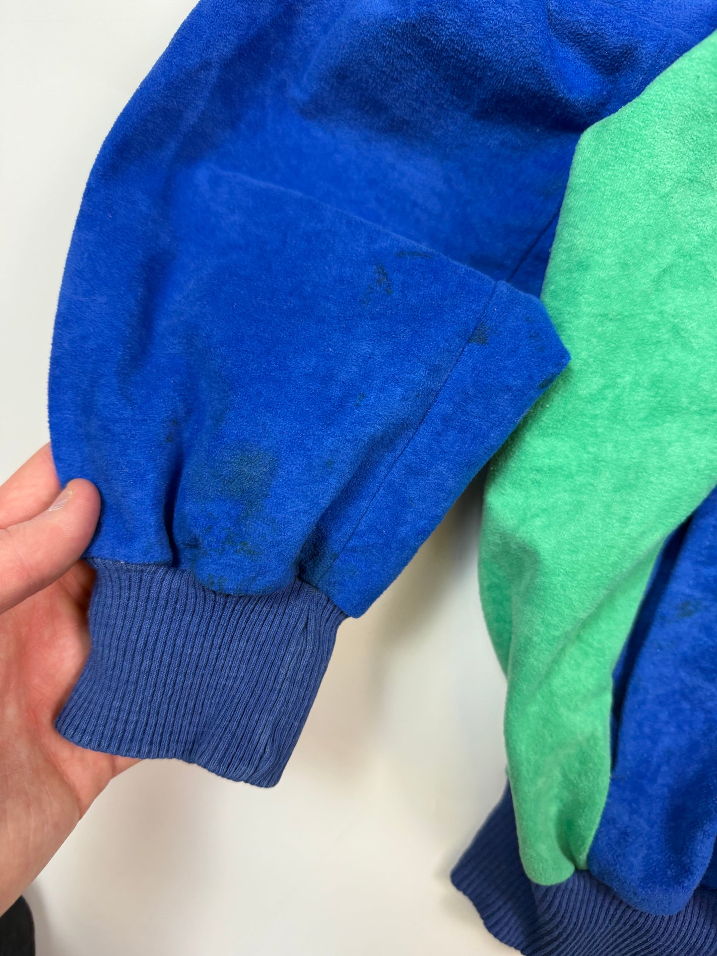 Vintage 80s Adidas Originals velour track top (S)