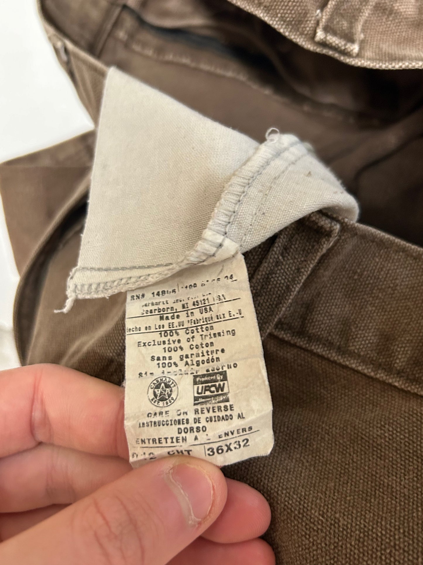 Vintage 90s Carhartt carpenter pants (W34)
