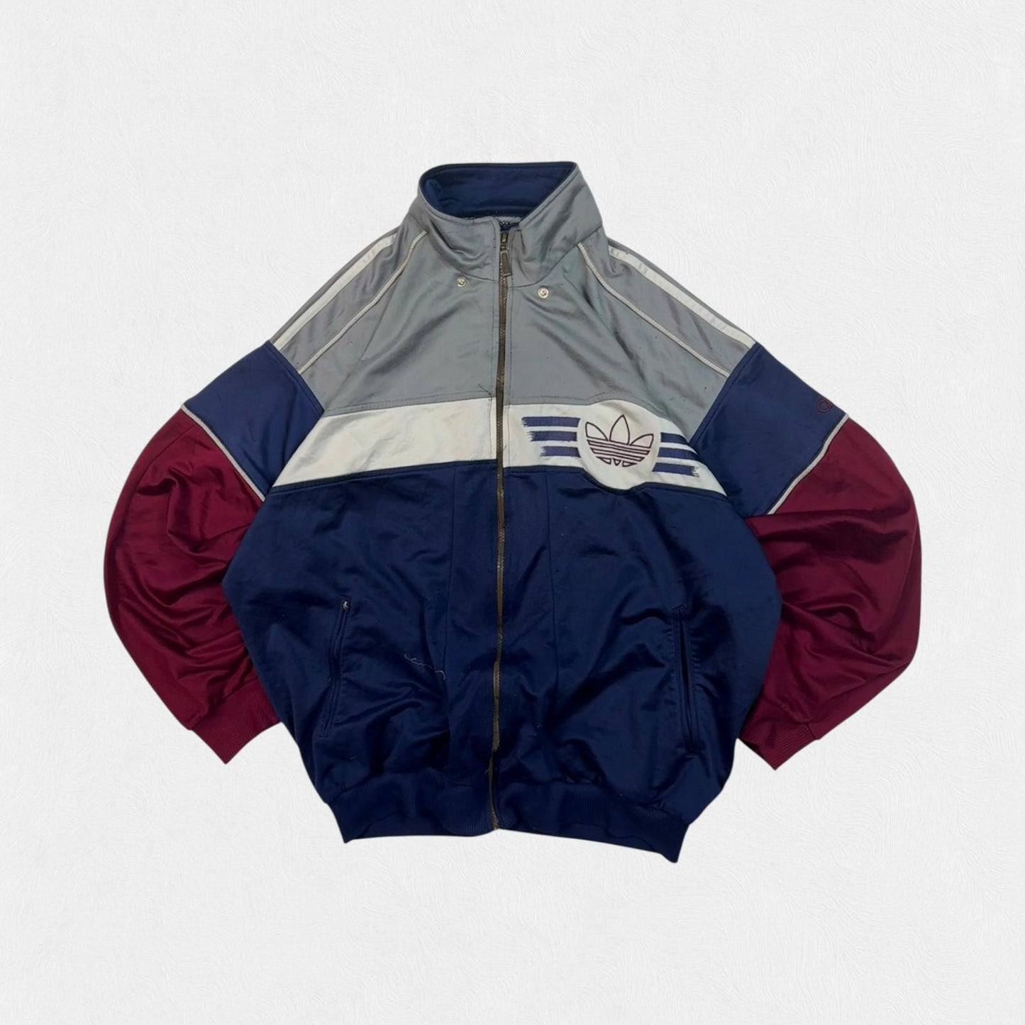 Vintage 90s adidas originals colour block track jacket (L)