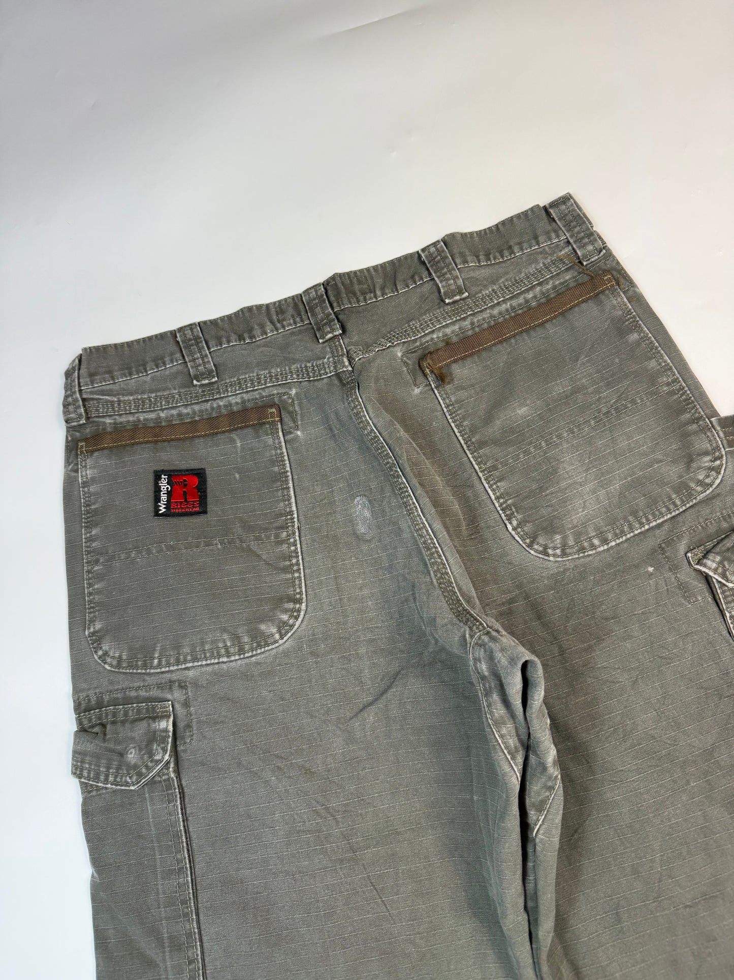 Wrangler Riggs baggy double knee carpenter pants (W34)
