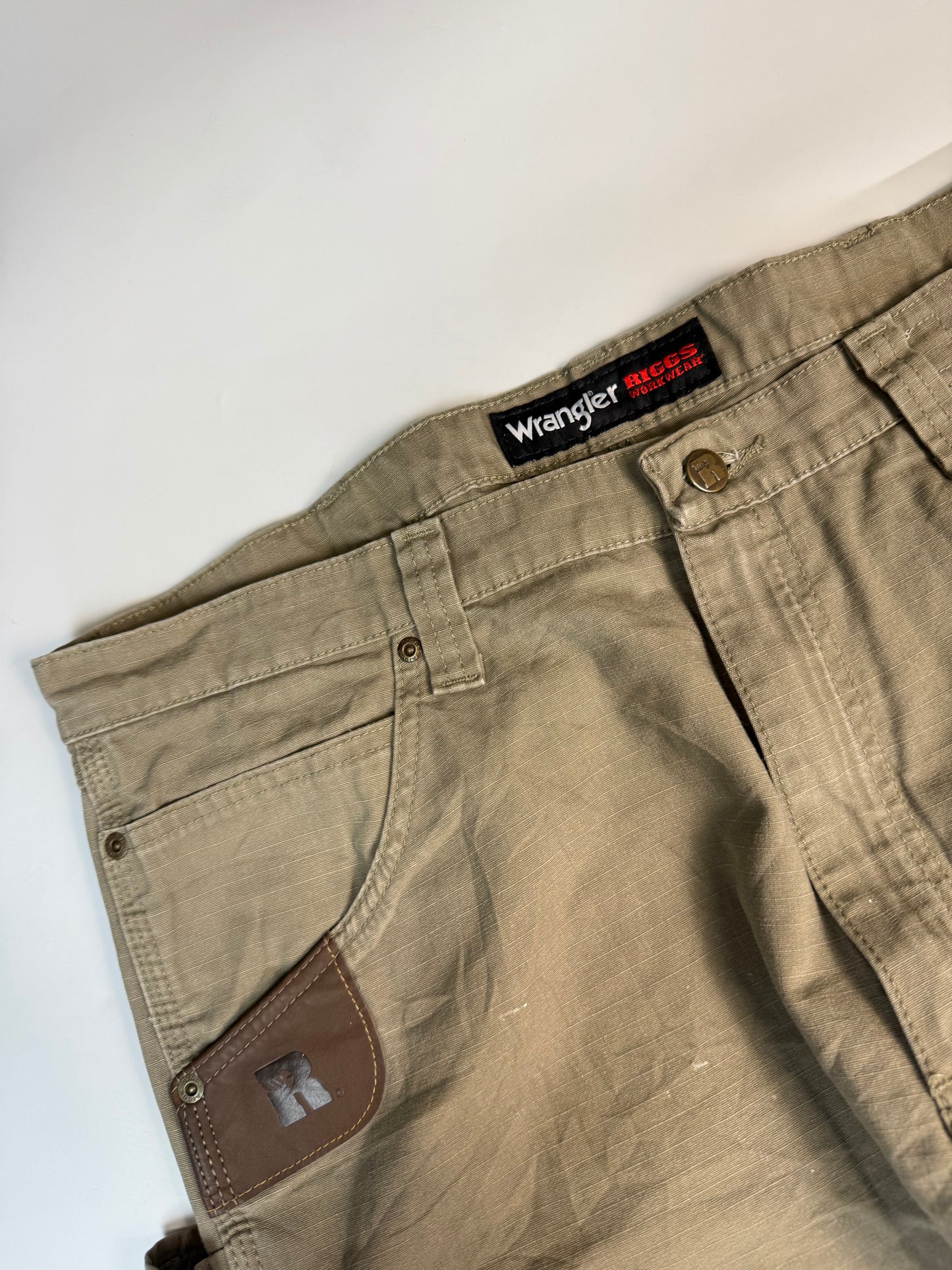 Wrangler Riggs baggy double knee carpenter pants (W38)