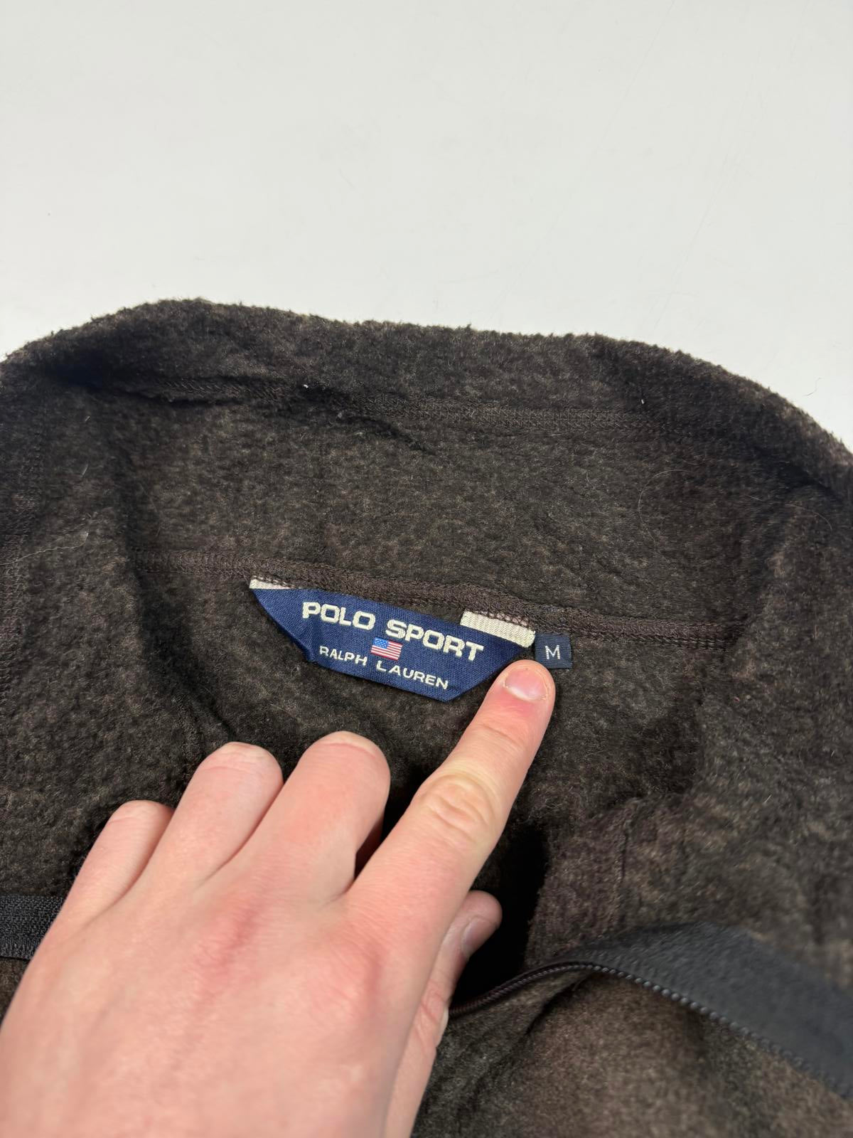 Vintage 90s Polo Sport full zip fleece (M)