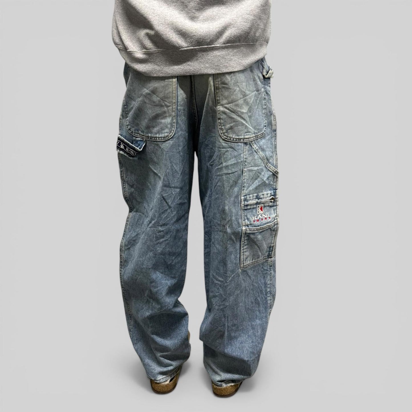 Vintage Karl Kani baggy hip hop carpenter jeans (W30)