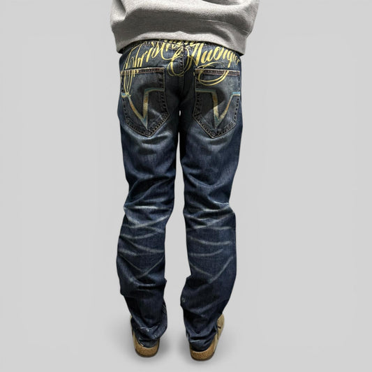 Vintage Christian Audigier baggy hip hop jeans (W34)