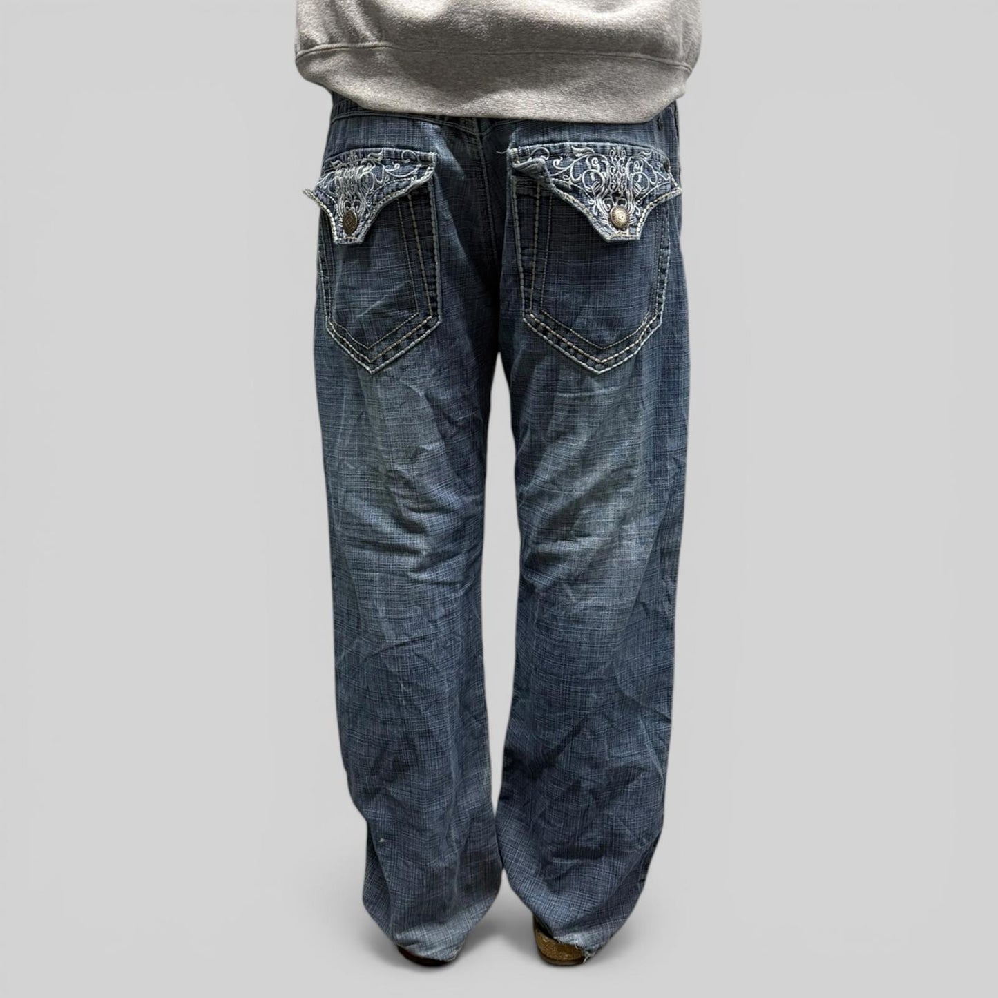 Vintage y2k baggy hip hop jeans (W34)