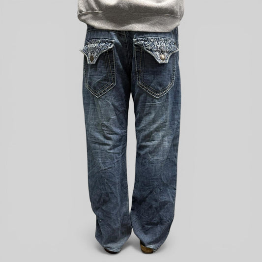 Vintage y2k baggy hip hop jeans (W34)