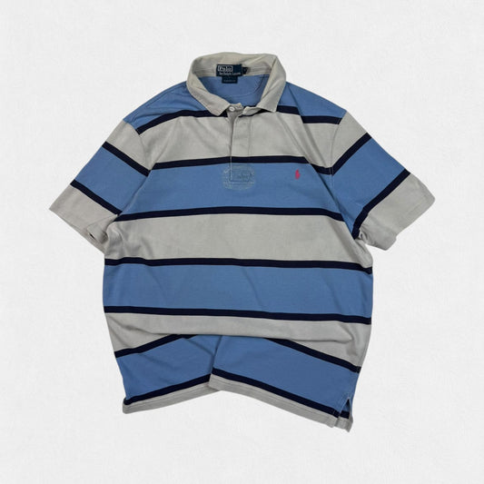 Vintage Polo Ralph Lauren striped rugby polo (XL)