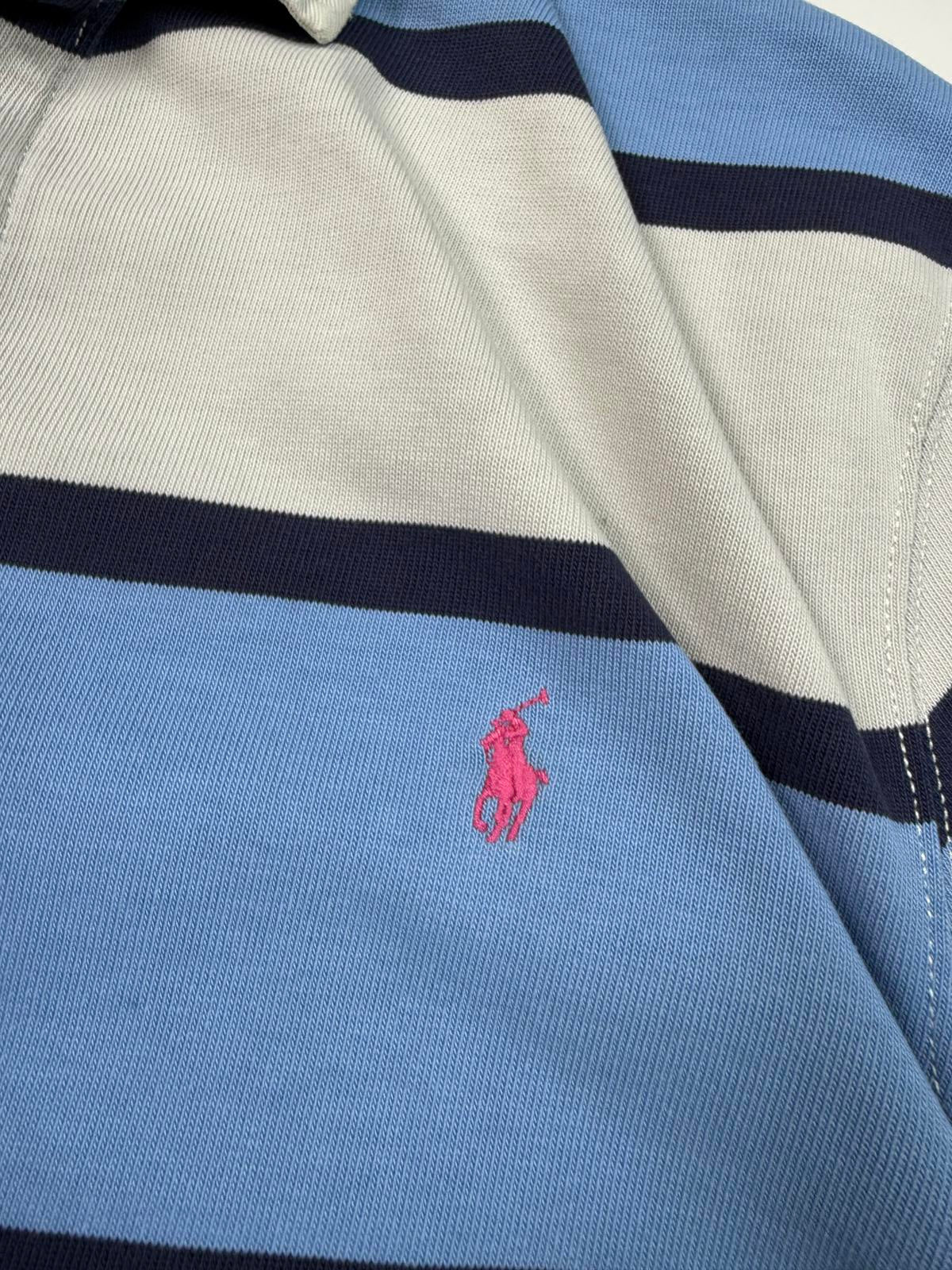 Vintage Polo Ralph Lauren striped rugby polo (XL)