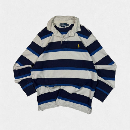 Vintage Polo Ralph Lauren striped rugby polo (L)