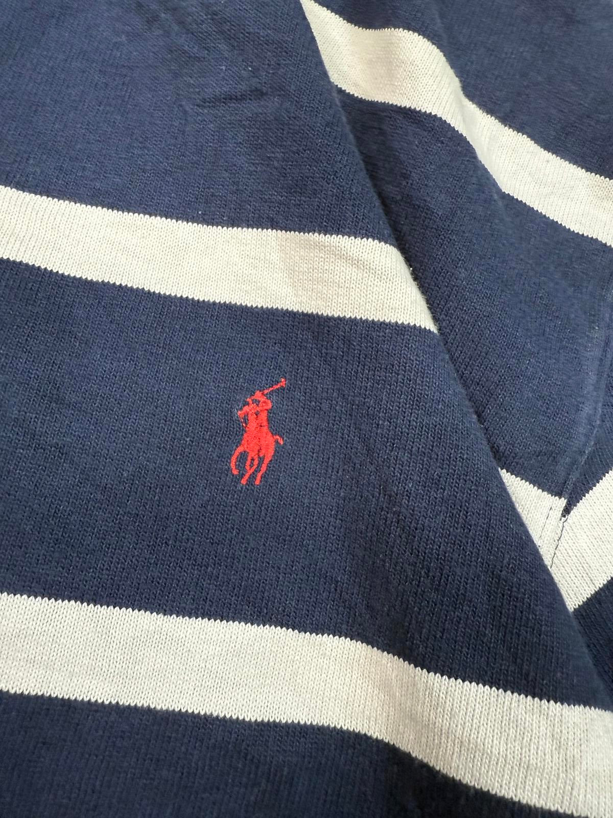 Vintage 90s Polo Ralph Lauren striped rugby polo (XL)