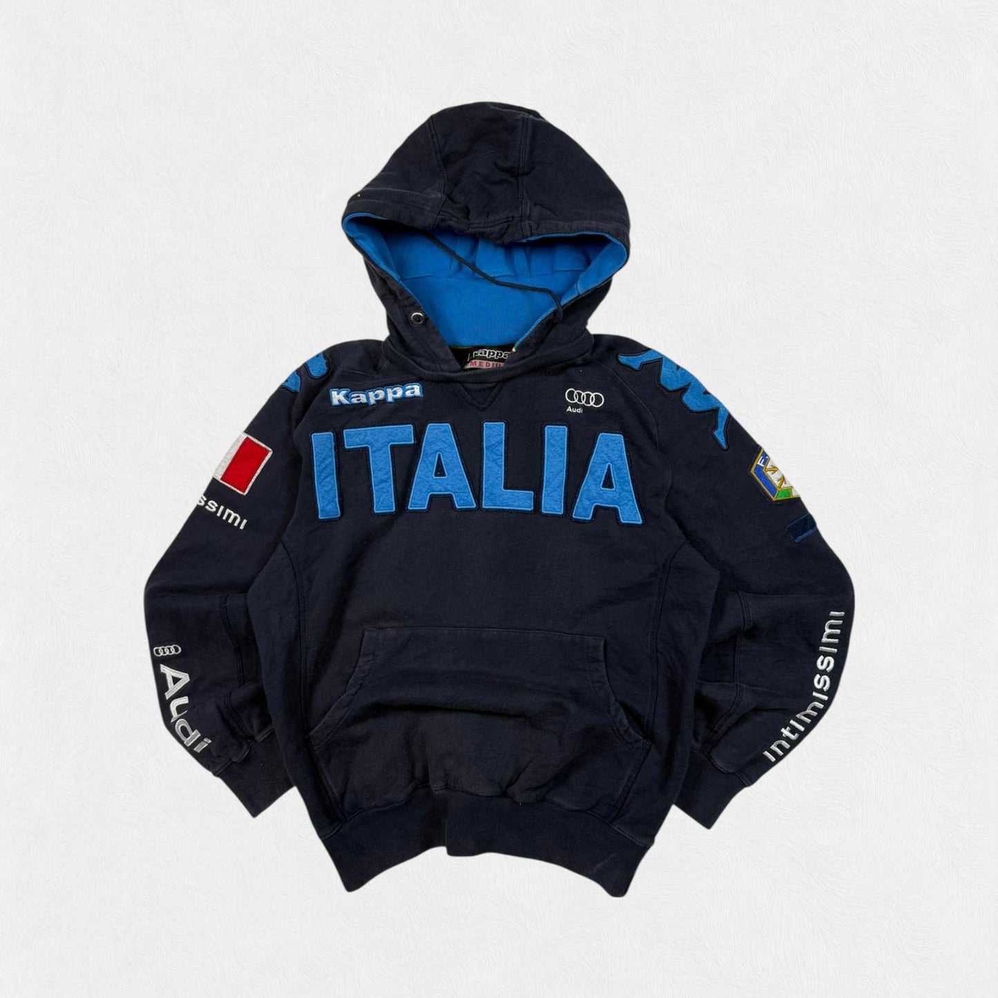 Vintage Y2K Kappa Italy Winter sports hoodie (M)