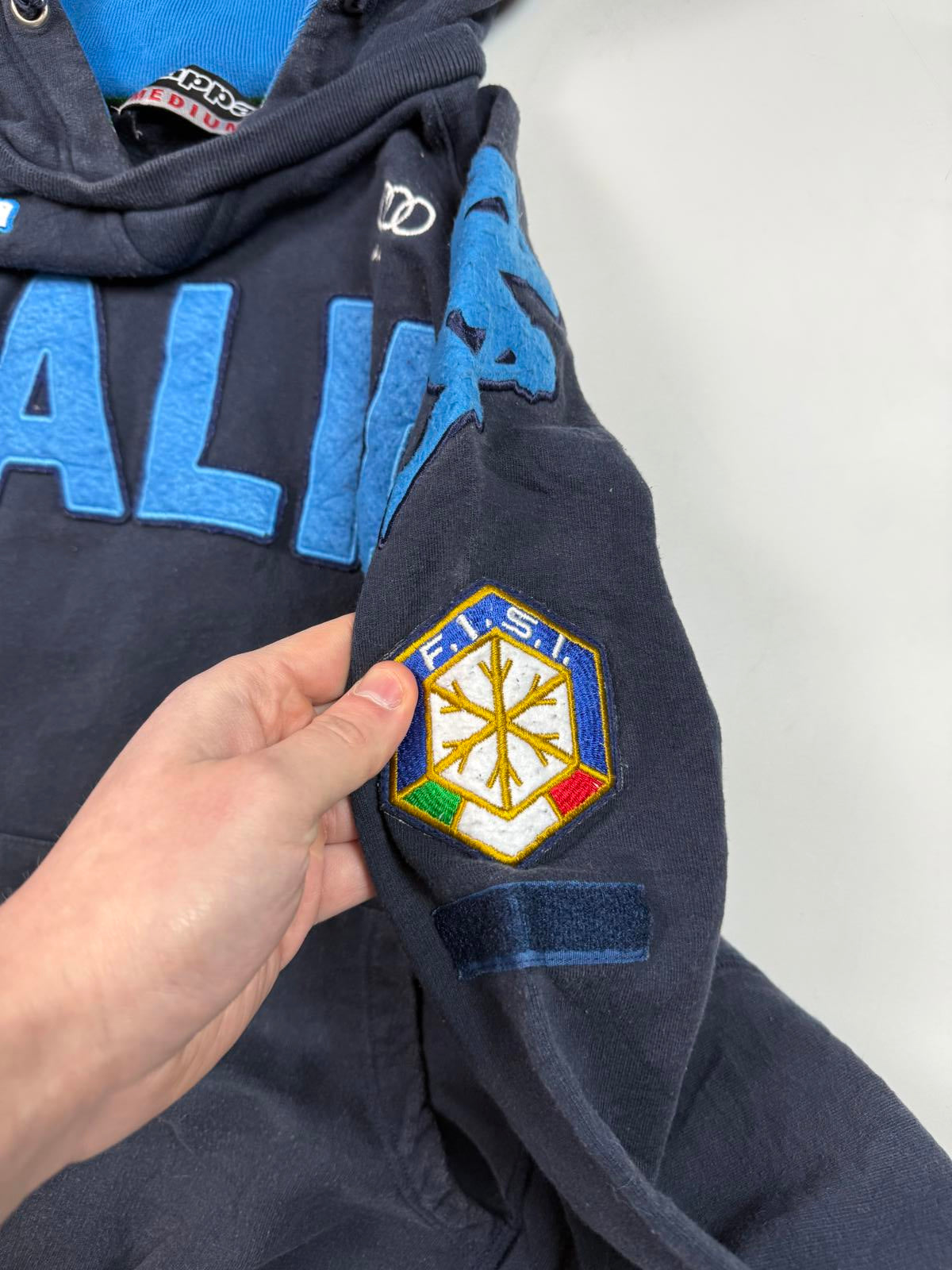 Vintage Y2K Kappa Italy Winter sports hoodie (M)