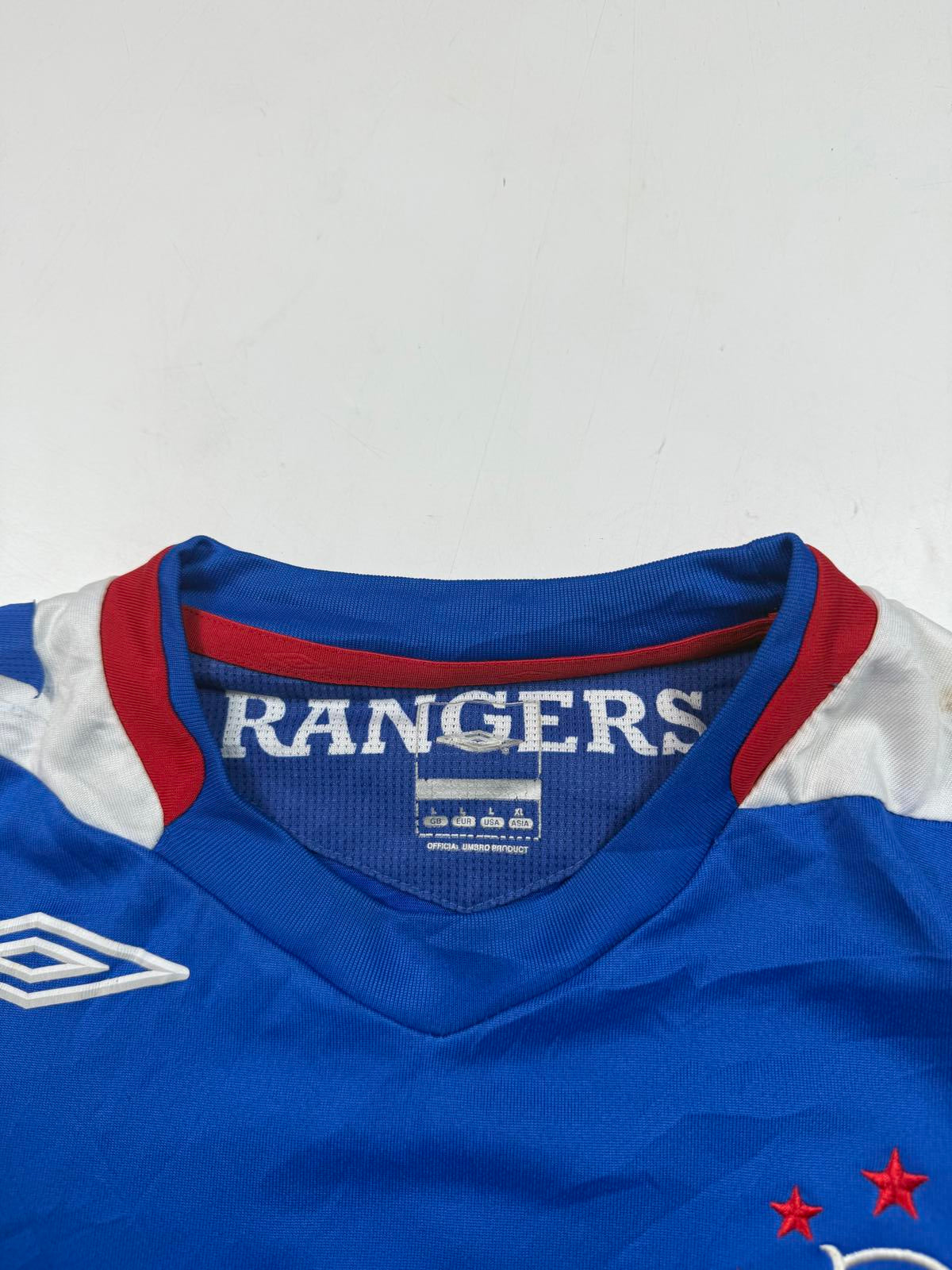 Vintage Rangers 2006/07 Umbro home football shirt (L)